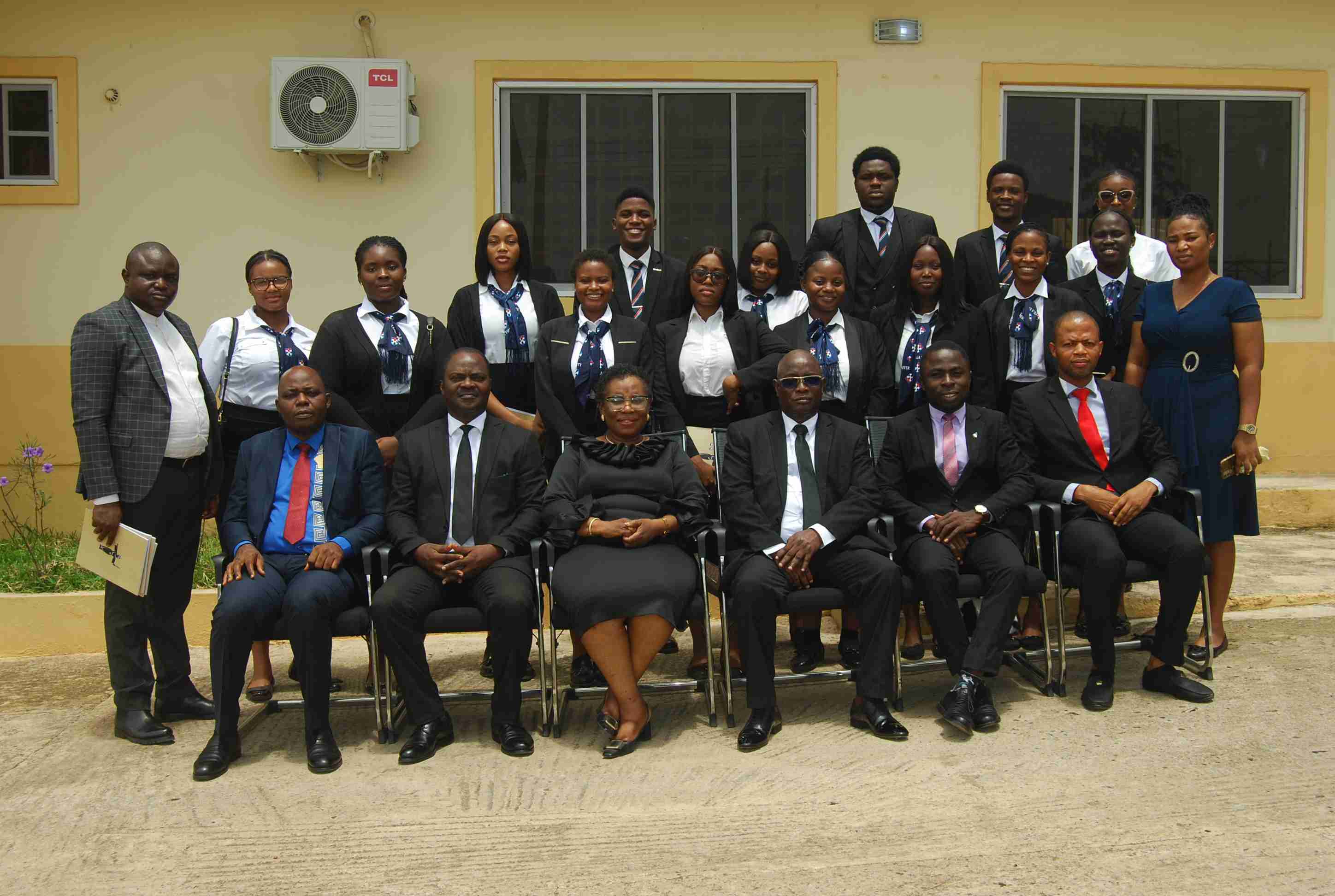 Group Photograph of ABUAD Law Students with The PCCA (Hon. Justice. M.O. Abodunde, Other Brother Judges & Mgt. Staff During Their Visit to Ekiti State Customary Court of Appeal on 14 ‎May ‎2024