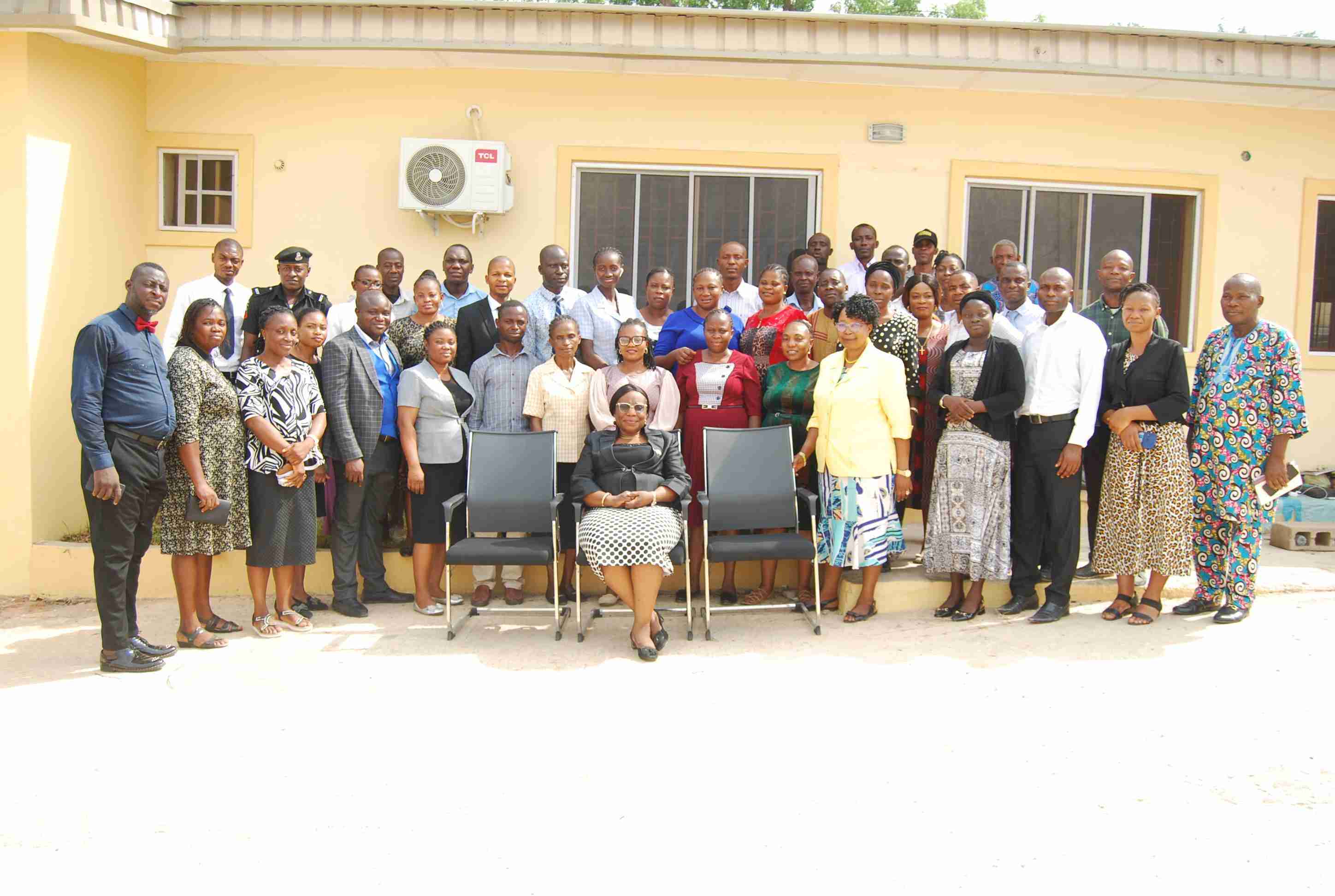 Group Photograph with The Pioneer PCCA (Hon. Justice M.O. Abodunde) & Pioneer Staff of Ekiti State Customary Court of Appeal After The First Staff Meeting Held on 27th ‎Feb. ‎2023
