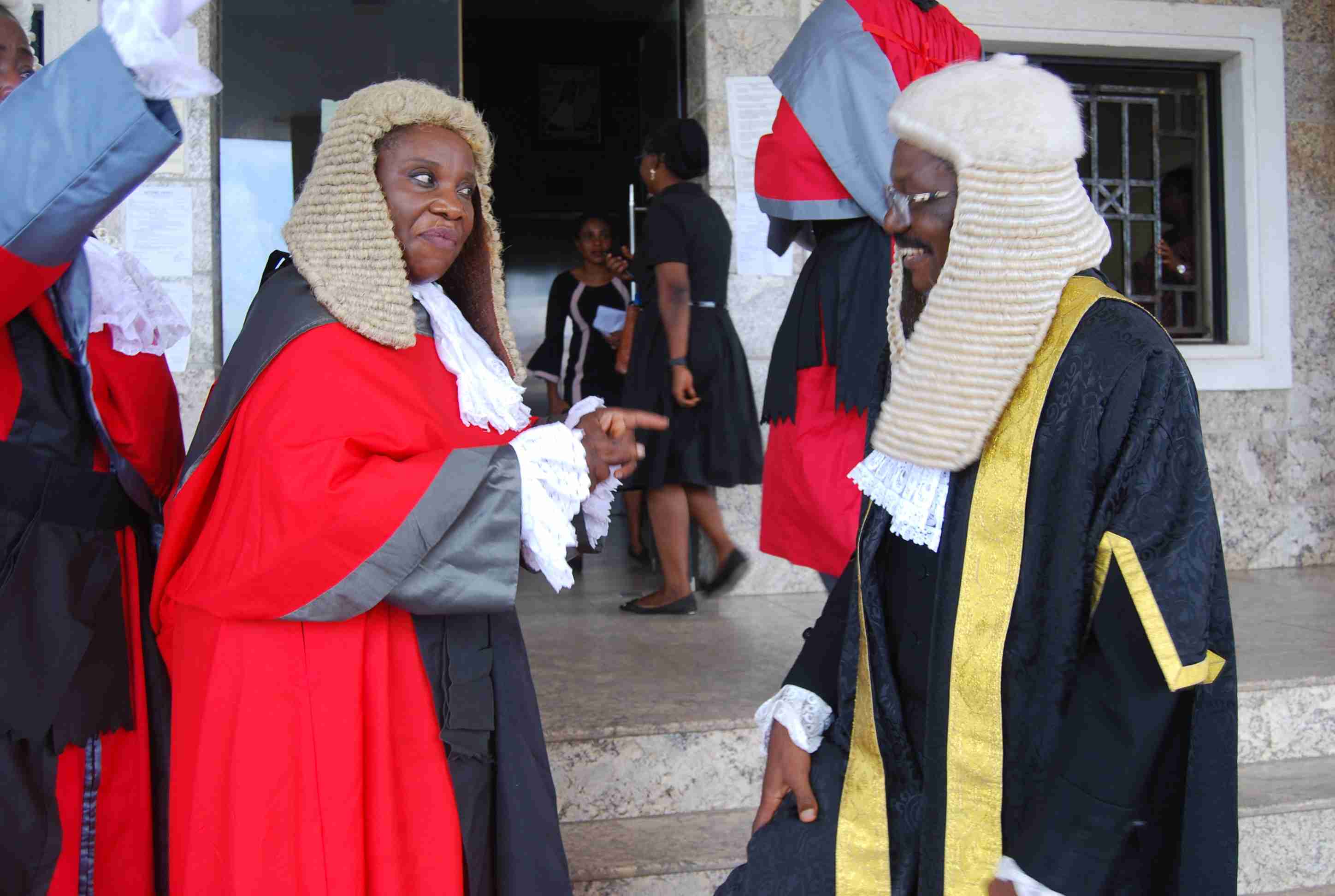 [L-R] The PCCA (Hon. Justice M.O. Abodunde) with the Attorney General & Commissioner for Justice - Mr. Adedayo Toba Apata during The Introduction to Bar & Bench on 23rd March, 2023.