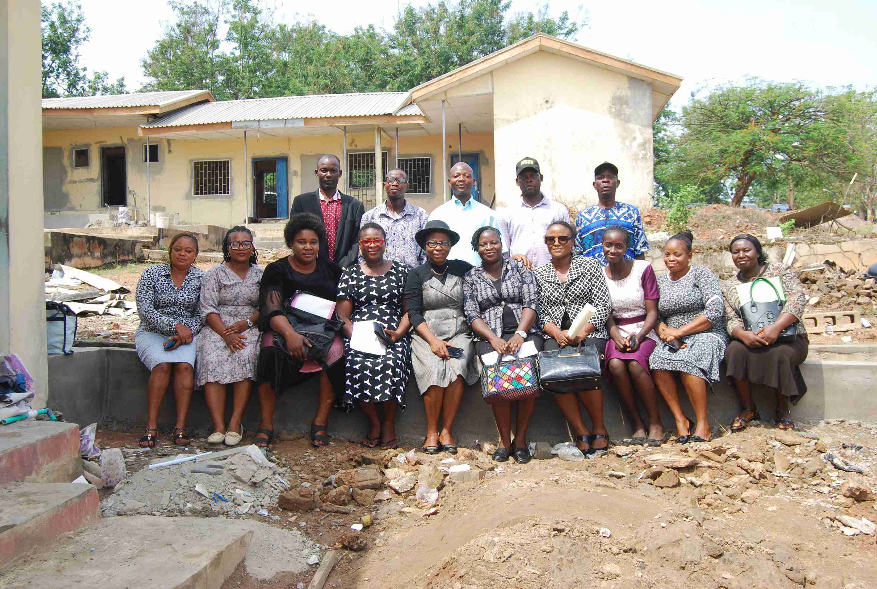 Group Photograph of The Pioneer Staff of Ekiti State Customary Court of Appeal Patiently Awaiting the Completion of The Renovation as @ 28th Feb., 2023