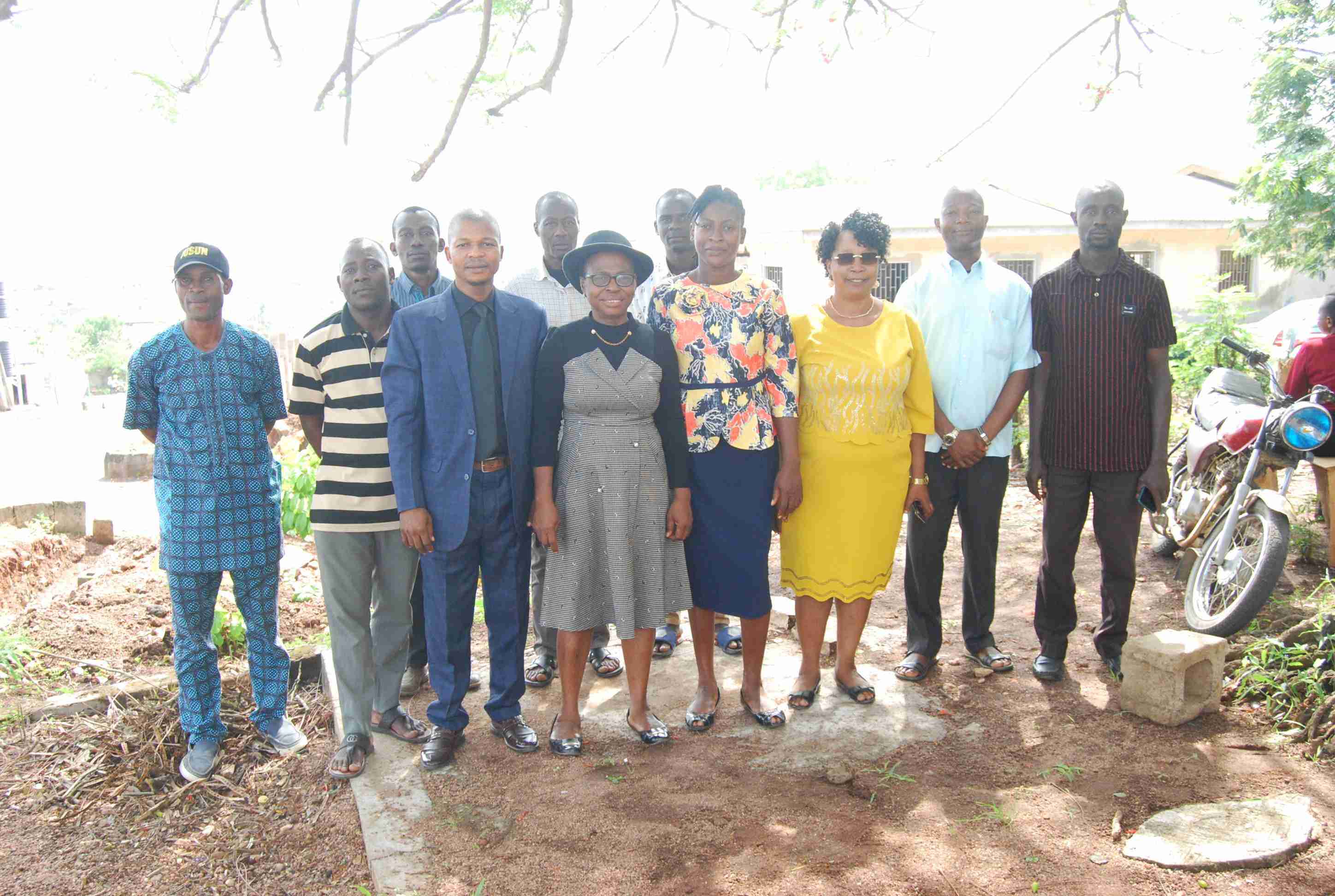 Group Photograph with The Pioneer Chief Registrar (Mrs. I.T Olaolorun) & Pioneer Members of Staff of Ekiti State Customary Court of Appeal as @ 28th Feb., 2023