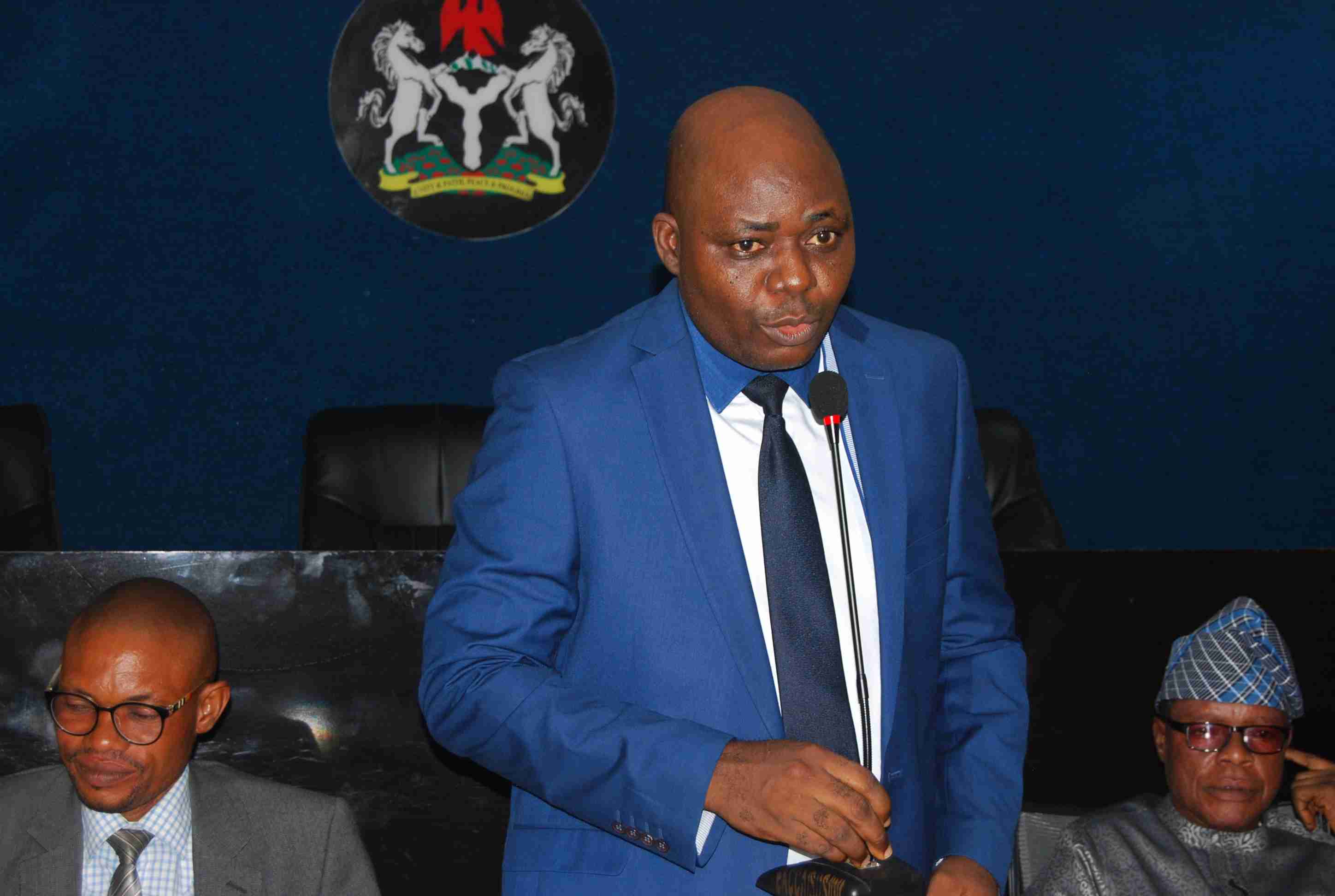 The Chief Registrar (A.O. Olorunsola Esq.) Addressing The Staff During a 1-Day Seminar for The Sectional Heads at Ekiti State Customary of Appeal-17th July, 2024